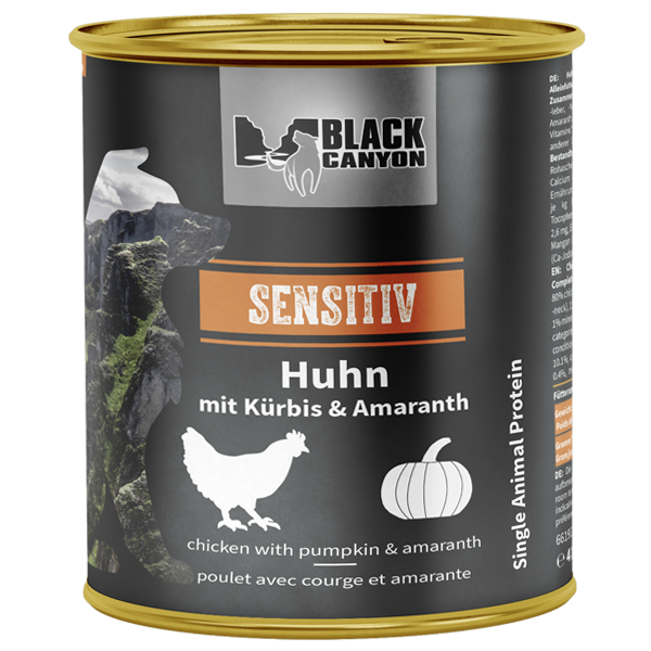 BLACK CANYON Sensitiv Huhn & Kürbis Nassfutter für Hunde