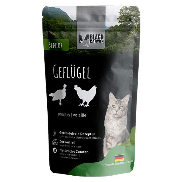 BLACK CANYON cat Geflügel Senior Pouchbeutel