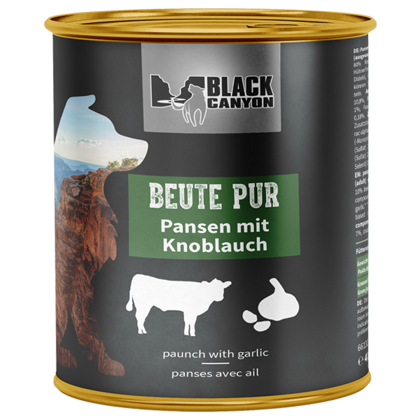 BLACK CANYON Beute Pur Pansen Nassfutter für Hunde